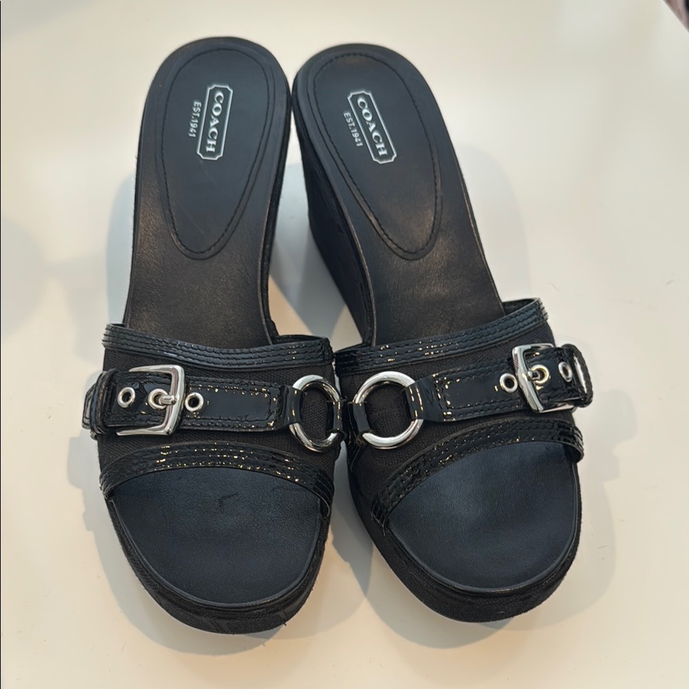 Coach Black Women's Slide Sandals